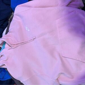 Pink Nike hoodie large